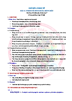 Kế hoạch bài dạy Khoa học tự nhiên 7 - Tuần 7, Bài 4: Phân tử, đơn chất, hợp chất - Năm học 2022-2023 - Nguyễn Anh Tuấn (Cánh diều)