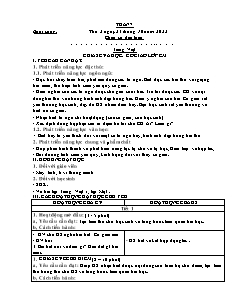 Kế hoạch bài dạy Khối 2 - Tuần 7 - Năm học 2022-2023 - Nguyễn Thị Lý