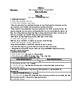 Kế hoạch bài dạy Lớp 2 - Tuần 11 - Năm học 2022-2023