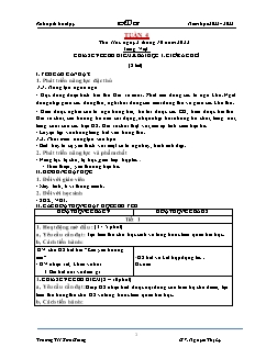 Kế hoạch bài dạy Lớp 2 - Tuần 4 - Năm học 2022-2023 - Nguyễn Thị Lý