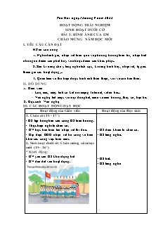 Kế hoạch bài dạy Lớp 3 - Tuần 1 - Năm học 2022-2023 - Nguyễn Thị Cẩm Nhung