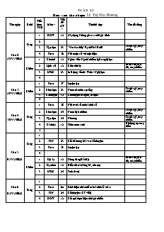 Kế hoạch bài dạy Lớp 4 - Tuần 12 - Năm học 2022-2023 - Lê Thị Thu Hương