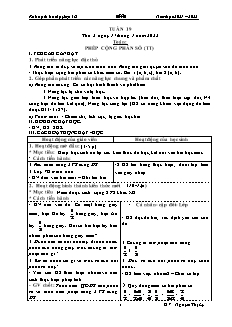 Kế hoạch bài dạy Lớp 4 - Tuần 19 - Năm học 2021-2022 - Nguyễn Thị Lý