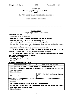 Kế hoạch bài dạy Lớp 4 - Tuần 23 - Năm học 2021-2022