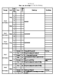 Kế hoạch bài dạy Lớp 4 - Tuần 32 - Năm học 2022-2023 - Lê Thị Thu Hương