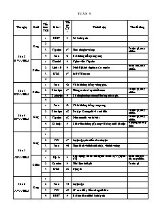 Kế hoạch bài dạy Lớp 4 - Tuần 9 - Năm học 2022-2023 - Lê Thị Thu Hương