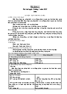 Kế hoạch bài dạy Lớp 5 - Tuần 17 - Năm học 2022-2023 - Nguyễn Văn Lợi