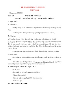 Kế hoạch bài dạy Ngữ văn 6+8 và GDCD 8+9 - Tuần 34 - Năm học 2022-2023 - Nguyễn Thị Minh Tâm