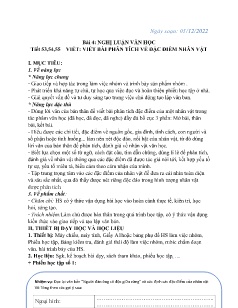 Kế hoạch bài dạy Ngữ văn 7-9 và GDCD 6+7 - Tuần 14 - Năm học 2022-2023 - Nguyễn Thị Hoài Giang
