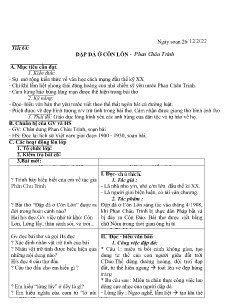 Kế hoạch bài dạy Ngữ văn 7-9 và GDCD 6+7 - Tuần 17 - Năm học 2022-2023 - Nguyễn Thị Hoài Giang