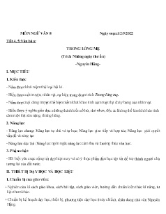 Kế hoạch bài dạy Ngữ văn 7-9 và GDCD 6+7 - Tuần 2 - Năm học 2022-2023 - Nguyễn Thị Hoài Giang