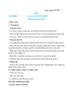 Kế hoạch bài dạy Ngữ văn 7-9 và GDCD 6+7 - Tuần 24 - Năm học 2022-2023 - Nguyễn Thị Hoài Giang