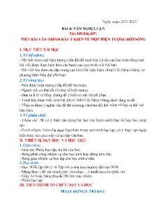 Kế hoạch bài dạy Ngữ văn 7-9 và GDCD 6+7 - Tuần 28 - Năm học 2022-2023 - Nguyễn Thị Hoài Giang