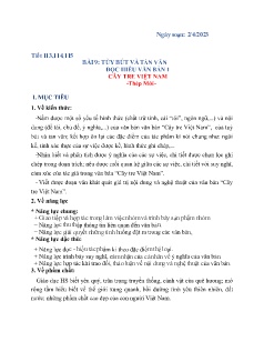 Kế hoạch bài dạy Ngữ văn 7-9 và GDCD 6+7 - Tuần 30 - Năm học 2022-2023 - Nguyễn Thị Hoài Giang