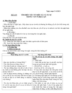 Kế hoạch bài dạy Ngữ văn 7-9 và GDCD 6+7 - Tuần 31 - Năm học 2022-2023 - Nguyễn Thị Hoài Giang