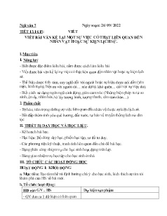 Kế hoạch bài dạy Ngữ văn 7-9 và GDCD 6+7 - Tuần 4 - Năm học 2022-2023 - Nguyễn Thị Hoài Giang