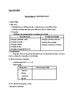 Kế hoạch bài dạy Sinh học 8 - Tuần 17, Tiết 33, Bài 31: Trao đổi chất - Năm học 2022-2023 - Nguyễn Anh Tuấn