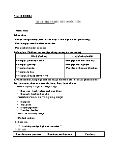 Kế hoạch bài dạy Sinh học 8 - Tuần 22, Bài 39: Bài tiết nước tiểu - Năm học 2022-2023 - Nguyễn Anh Tuấn