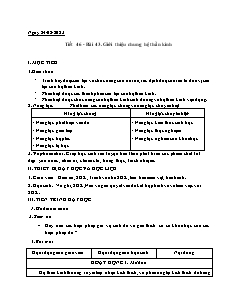 Kế hoạch bài dạy Sinh học 8 - Tuần 23, Bài 43: Giới thiệu chung hệ thần kinh - Năm học 2022-2023 - Nguyễn Anh Tuấn