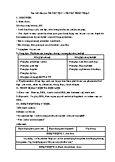 Kế hoạch bài dạy Sinh học 8 - Tuần 31, Bài 56+58 - Năm học 2022-2023 - Nguyễn Anh Tuấn