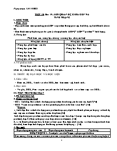 Kế hoạch bài dạy Sinh học 9 - Tuần 10, Bài 19: Mối quan hệ giữa gen và tính trạng - Năm học 2022-2023 - Nguyễn Anh Tuấn