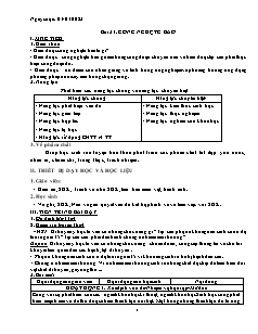Kế hoạch bài dạy Sinh học 9 - Tuần 17, Bài 31+32 - Năm học 2022-2023 - Nguyễn Anh Tuấn