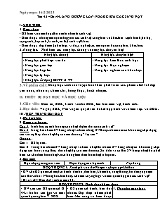 Kế hoạch bài dạy Sinh học 9 - Tuần 23, Bài 44+45 - Năm học 2022-2023 - Nguyễn Anh Tuấn