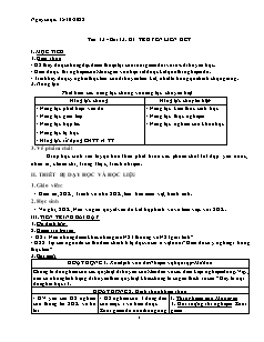 Kế hoạch bài dạy Sinh học 9 - Tuần 7, Bài 13+14 - Năm học 2022-2023 - Nguyễn Anh Tuấn