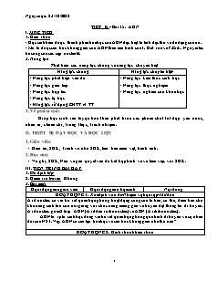 Kế hoạch bài dạy Sinh học 9 - Tuần 8, Bài 15+16 - Miễn dịch - Năm học 2022-2023 - Nguyễn Anh Tuấn