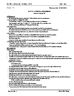 Kế hoạch bài dạy Tiếng Anh 3 - Tuần 21, Bài 5: Sports an hobbies - Năm học 2022-2023 - Thái Phi Hùng (i-Learn Smart Start)