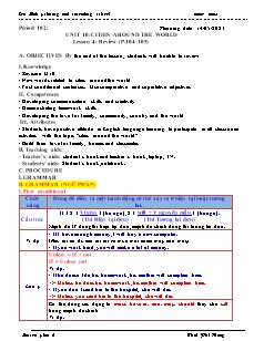 Kế hoạch bài dạy Tiếng Anh 6 - Tuần 36, Bài 10: Cities around the world - Năm học 2022-2023 - Thái Phi Hùng (i-Learn Smart World)