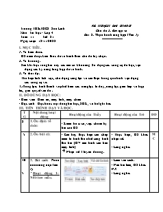 Kế hoạch bài dạy Tin học 4 - Tuần 11, Tiết 21+22, Bài 5: Thực hành tổng hợp - Năm học 2022-2023 - Nguyễn Viết Hùng