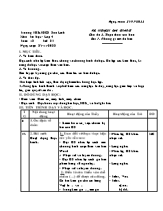 Kế hoạch bài dạy Tin học 4 - Tuần 12, Tiết 23+24, Bài 1: Những gì em đã biết - Năm học 2022-2023 - Nguyễn Viết Hùng