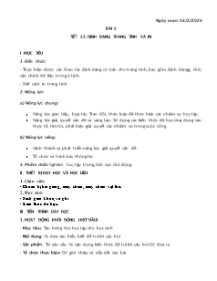 Kế hoạch bài dạy Tin học 7 - Bài 9+10 - Năm học 2022-2023 - Nguyễn Viết Hùng