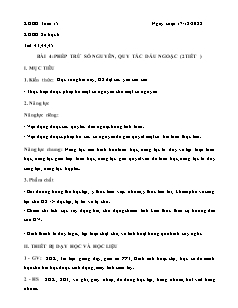 Kế hoạch bài dạy Toán 6+9 và Tin học 6 - Tuần 15 - Năm học 2022-2023 - Võ Minh Tú