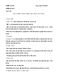 Kế hoạch bài dạy Toán 6+9 và Tin học 6 - Tuần 29 - Năm học 2022-2023 - Võ Minh Tú