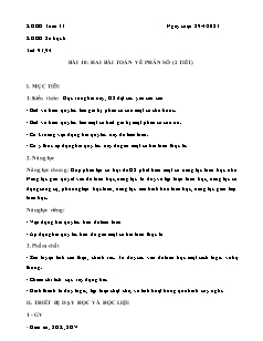 Kế hoạch bài dạy Toán 6+9 và Tin học 6 - Tuần 33 - Năm học 2022-2023 - Võ Minh Tú