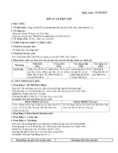 Kế hoạch bài dạy Toán 9 - Tiết 13: Luyện tập - Năm học 2022-2023 - Nguyễn Viết Hùng