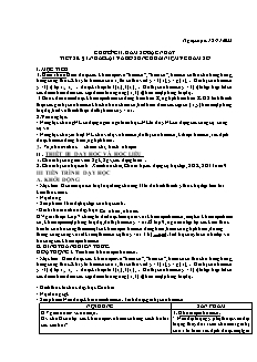 Kế hoạch bài dạy Toán 9 - Tiết 20+21, Chương II, Bài 1: Nhắc lại và bổ sung khái niệm về hàm số - Năm học 2022-2023 - Nguyễn Viết Hùng