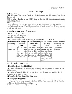 Kế hoạch bài dạy Toán 9 - Tiết 5+6, Bài 4: Liên hệ giữa phép chia và phép khai phương - Năm học 2022-2023 - Nguyễn Viết Hùng