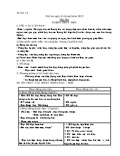 Kế hoạch bài dạy Toán + Tiếng Việt Lớp 5 - Tuần 21 - Năm học 2021-2022