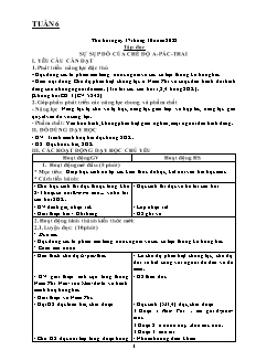 Kế hoạch bài dạy tổng hợp Khối 5 - Tuần 6 - Năm học 2022-2023