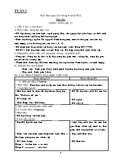 Kế hoạch bài dạy tổng hợp Lớp 5 - Tuần 3 - Năm học 2022-2023