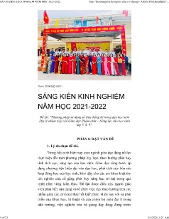 Sáng kiến kinh nghiệm Phương pháp sử dụng số liệu thống kê trong dạy học môn Địa lý nhằm tiếp cận Giáo dục Phẩm chất - Năng lực cho học sinh lớp 7, 8, 9