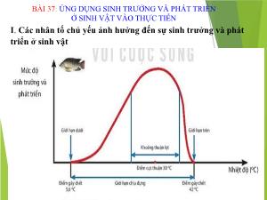 Bài giảng Khoa học tự nhiên 7 - Bài 37: Ứng dụng sinh trưởng và phát triển ở sinh vật vào thực tiễn