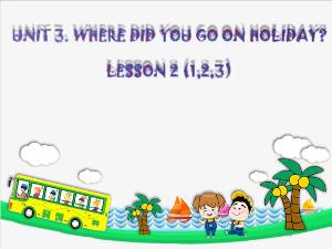 Bài giảng Tiếng Anh 5 - Unit 3: Wherre did you go on holiday (Lesson 2)