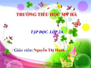 Bài giảng Tiếng Việt 2 (Tập đọc) - Bài: Thư Trung thu - Năm học 2020-2021 - Nguyễn Thị Hạnh