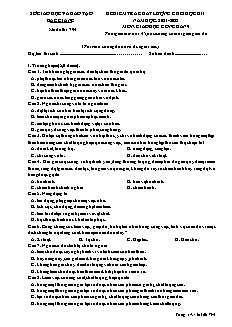 Đề kiểm tra chất lượng cuối học kì I GDCD 9 - Mã đề 794 - Năm học 2021-2022 - Sở GD&ĐT Bắc Giang (Có đáp án)