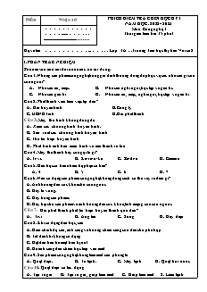 Đề kiểm tra cuối học kì I Công nghệ 3 - Năm học 2022-2023 - Trường Tiểu học Thị trấn Vôi số 2 (Có đáp án + Ma trận)