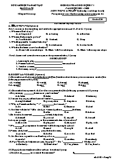 Đề kiểm tra cuối học kì I Tiếng Anh 8 - Mã đề 884 - Năm học 2021-2022 - Sở GD&ĐT Bắc Giang (Có đáp án + File nghe)
